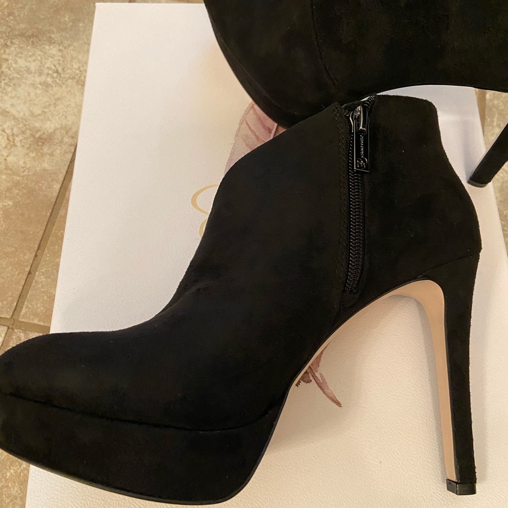 Suede booties